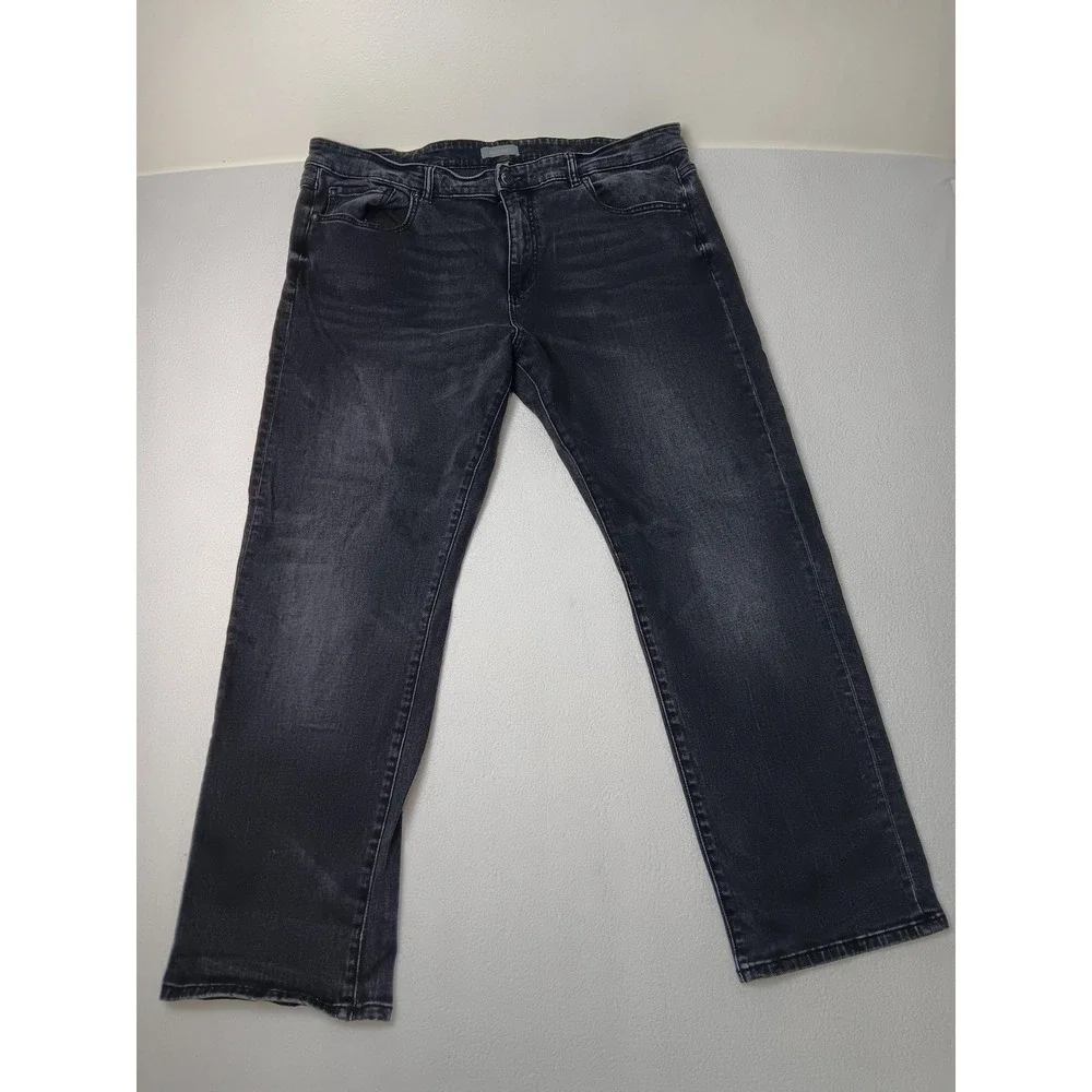 DL1961 Jeans Mens 40x30 Charcoal Slim Straight Stretch Denim Dark Wash